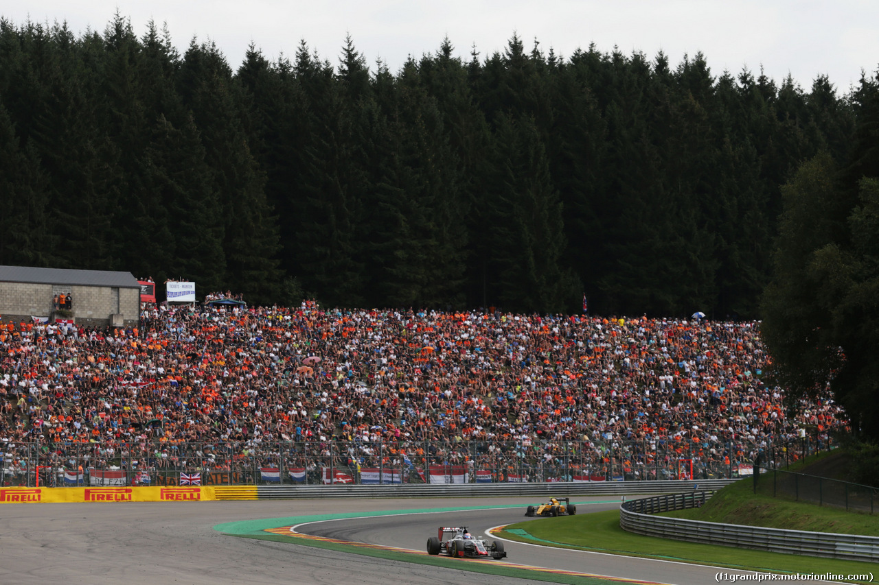 GP BELGIO, Romain Grosjean (FRA) Haas F1 Team VF-16.
28.08.2016. Gara