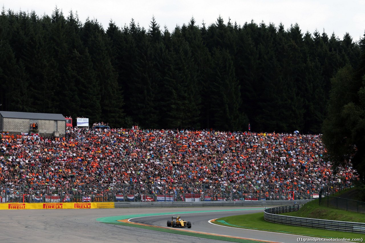 GP BELGIO, Jolyon Palmer (GBR) Renault Sport F1 Team RS16.
28.08.2016. Gara