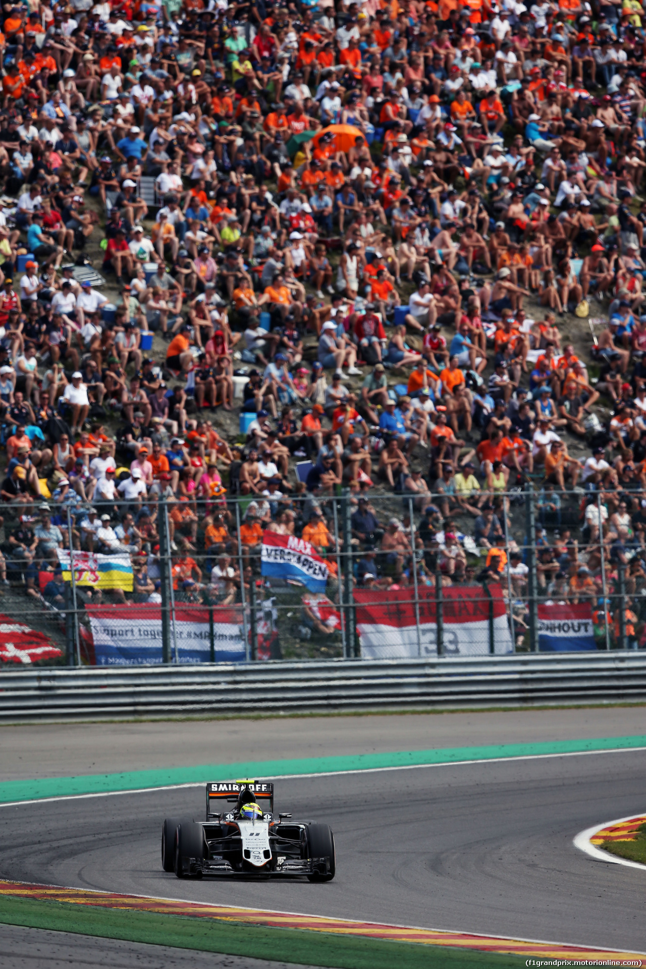 GP BELGIO, Sergio Perez (MEX) Sahara Force India F1 VJM09.
28.08.2016. Gara