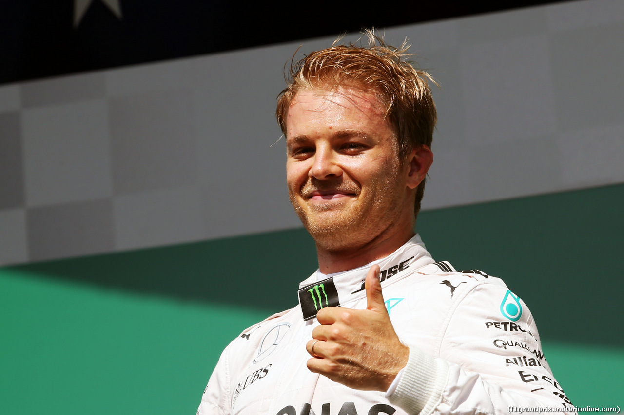 GP BELGIO, Gara winner Nico Rosberg (GER) Mercedes AMG F1 celebrates on the podium.
28.08.2016. Gara