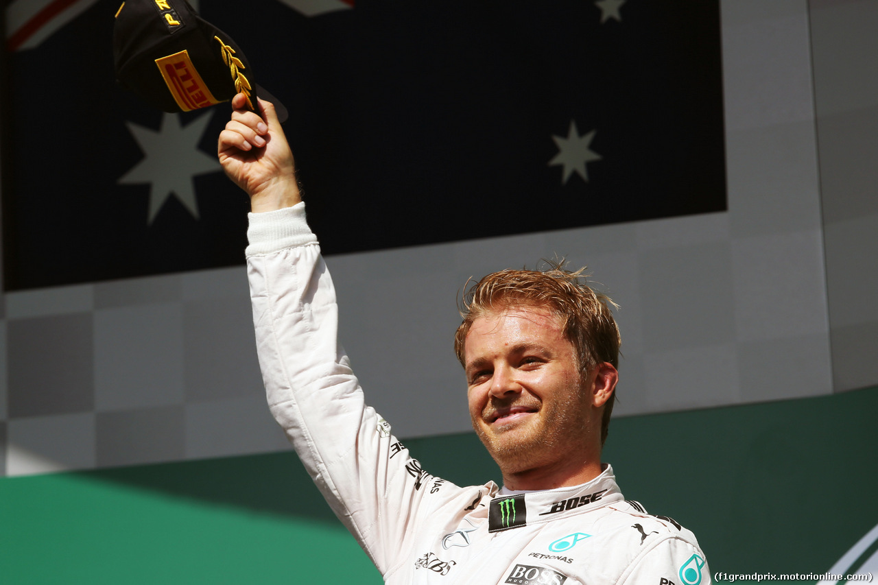 GP BELGIO, Gara winner Nico Rosberg (GER) Mercedes AMG F1 celebrates on the podium.
28.08.2016. Gara