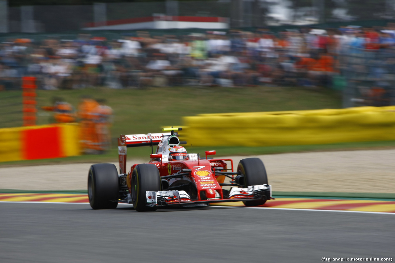 GP BELGIO, 28.08.2016 - Gara, Kimi Raikkonen (FIN) Ferrari SF16-H