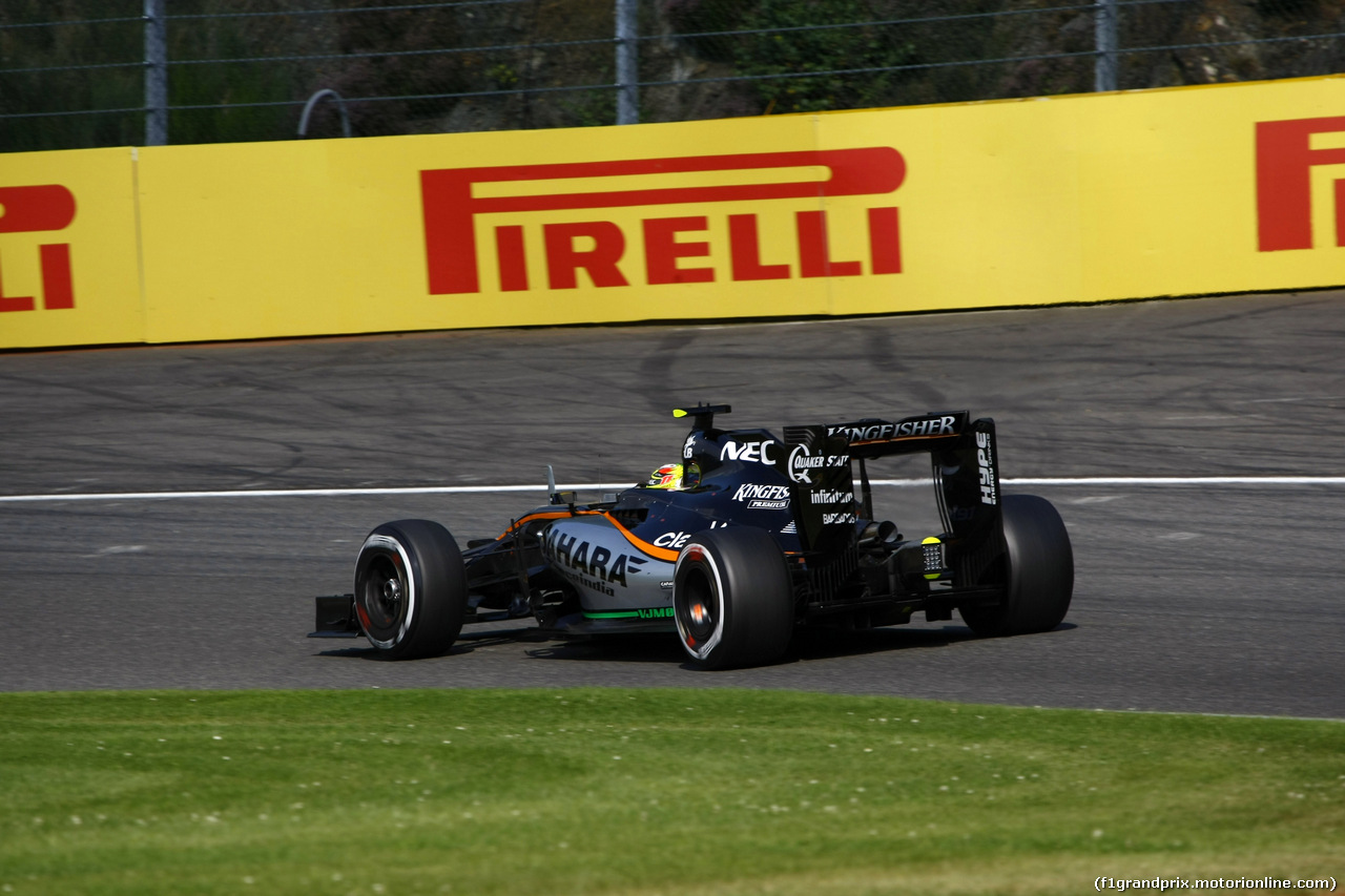 GP BELGIO, 28.08.2016 - Gara, Sergio Perez (MEX) Sahara Force India F1 VJM09