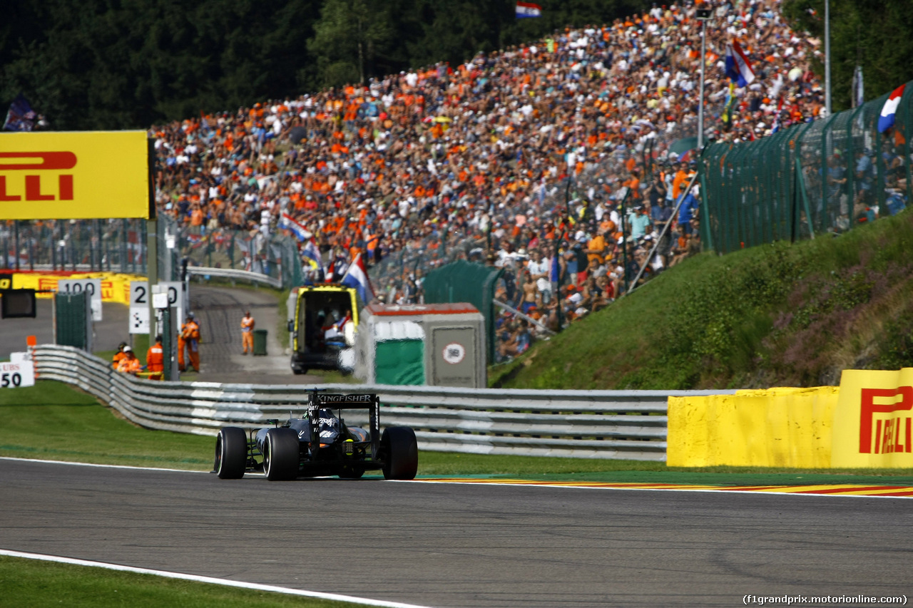 GP BELGIO, 28.08.2016 - Gara, Nico Hulkenberg (GER) Sahara Force India F1 VJM09