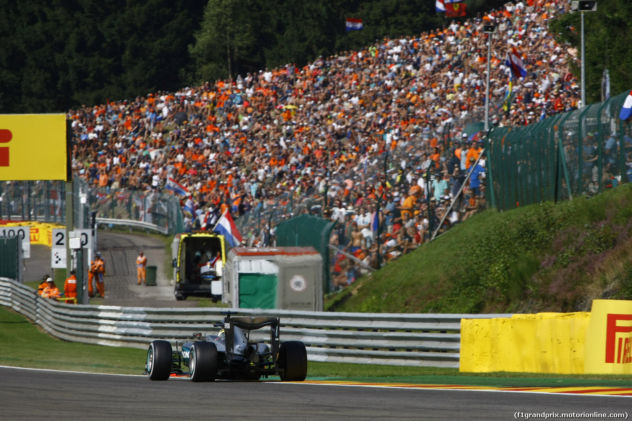 GP BELGIO, 28.08.2016 - Gara, Lewis Hamilton (GBR) Mercedes AMG F1 W07 Hybrid