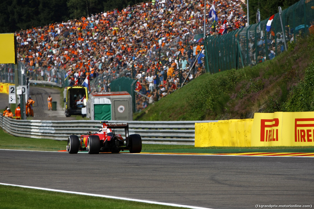 GP BELGIO, 28.08.2016 - Gara, Kimi Raikkonen (FIN) Ferrari SF16-H