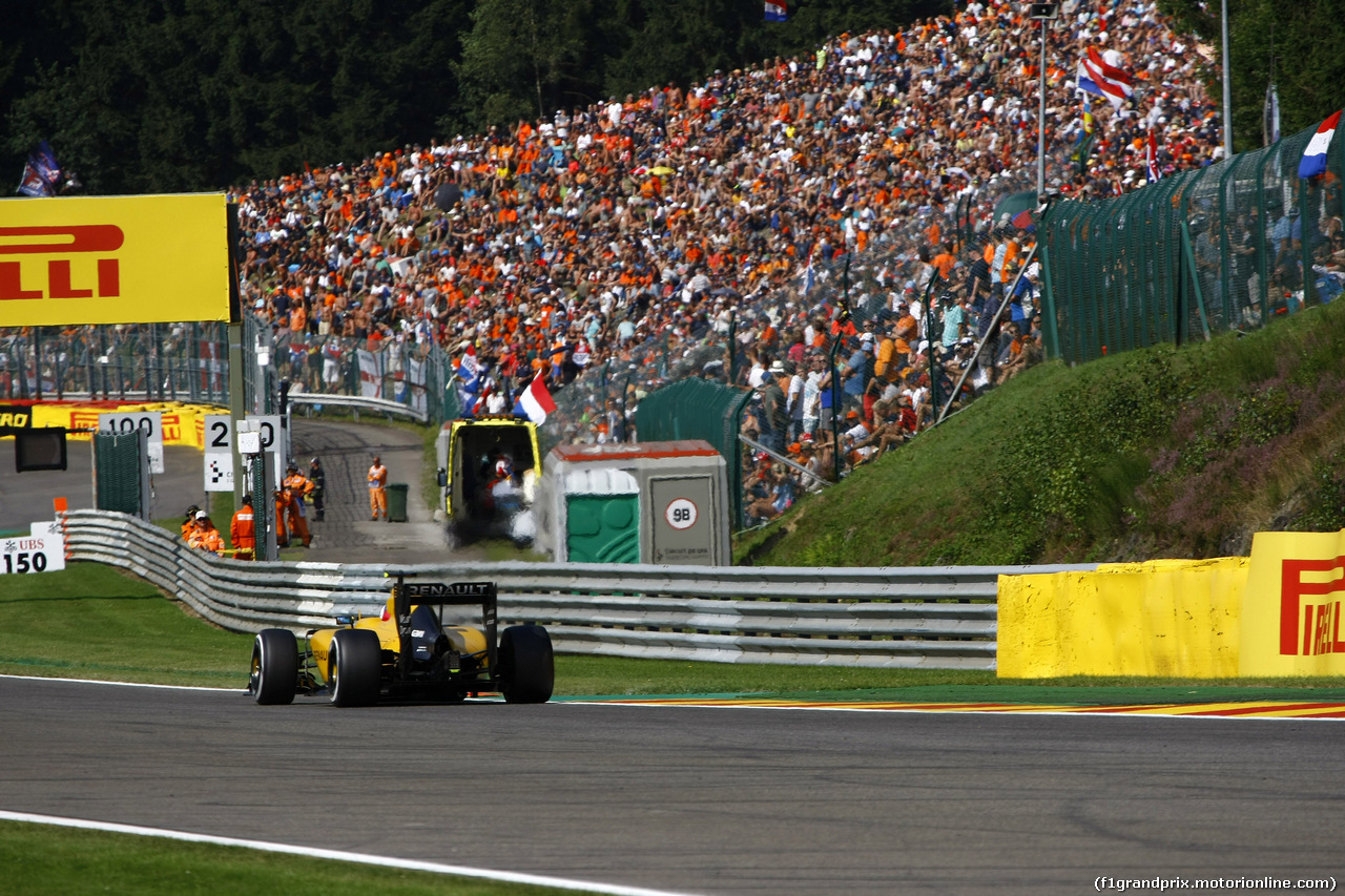 GP BELGIO, 28.08.2016 - Gara, Jolyon Palmer (GBR) Renault Sport F1 Team RS16