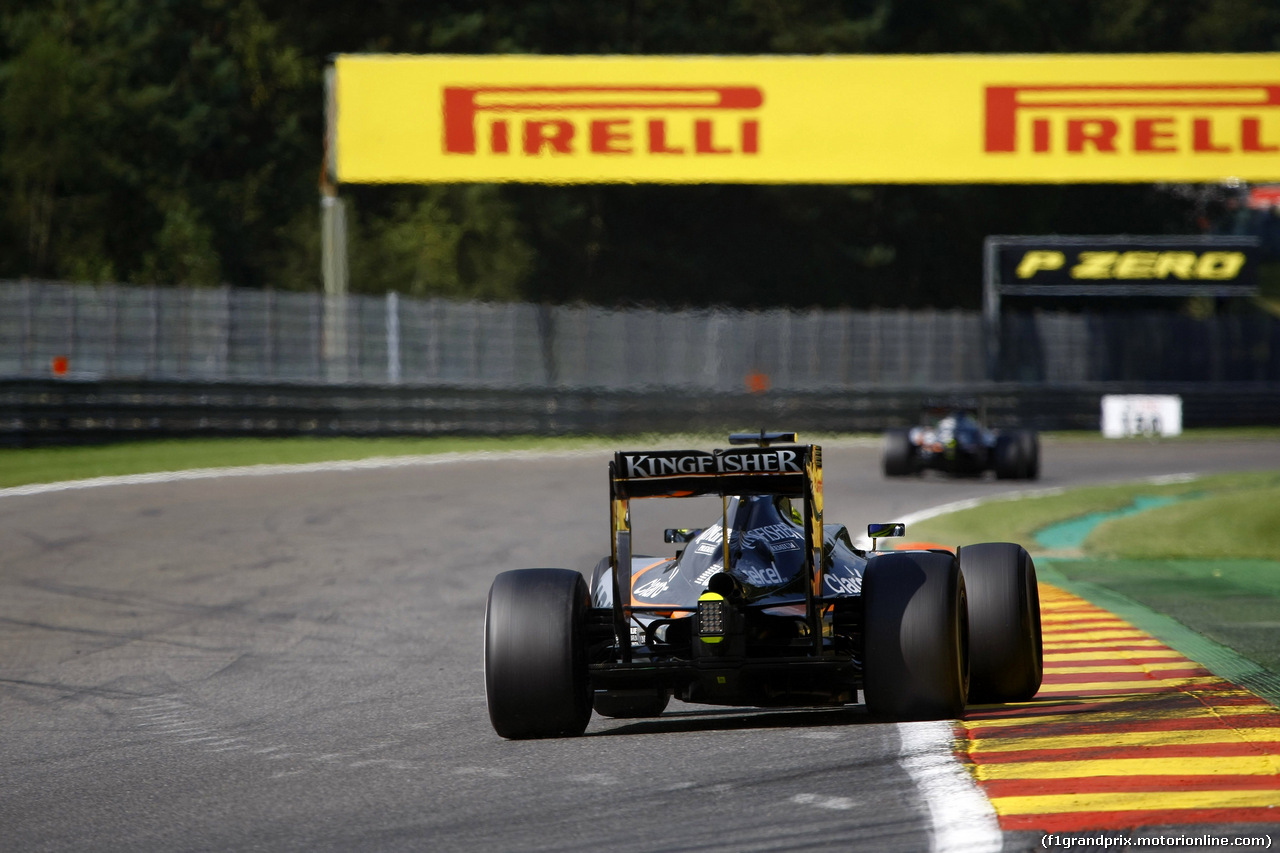 GP BELGIO, 28.08.2016 - Gara, Sergio Perez (MEX) Sahara Force India F1 VJM09