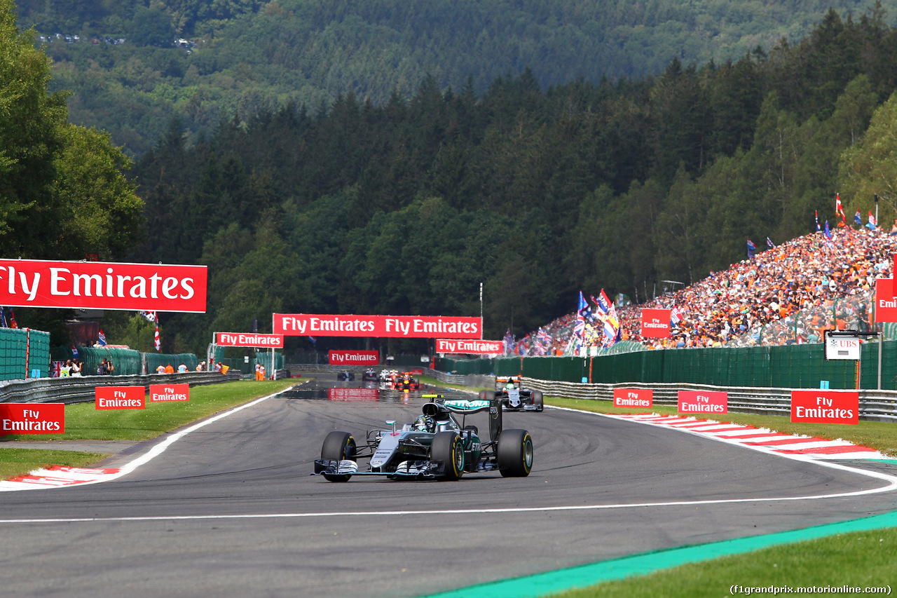 GP BELGIO, 28.08.2016 - Gara, Nico Rosberg (GER) Mercedes AMG F1 W07 Hybrid