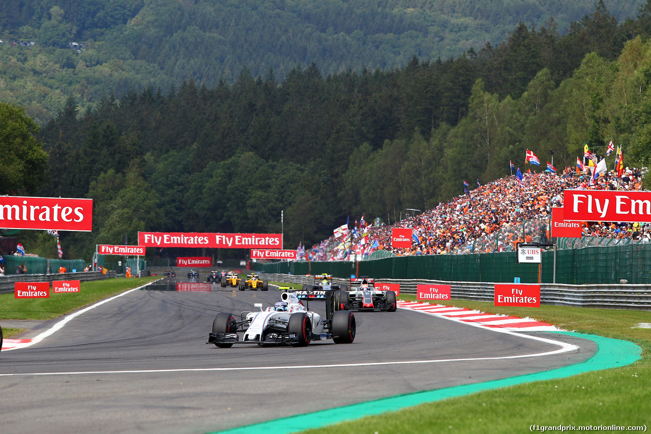 GP BELGIO, 28.08.2016 - Gara, Valtteri Bottas (FIN) Williams FW38