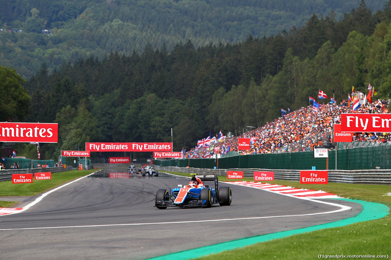 GP BELGIO, 28.08.2016 - Gara, Esteban Ocon (FRA) Manor Racing MRT05