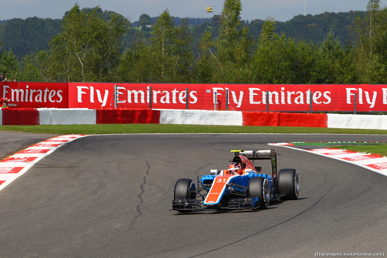 GP BELGIO, 28.08.2016 - Gara, Esteban Ocon (FRA) Manor Racing MRT05