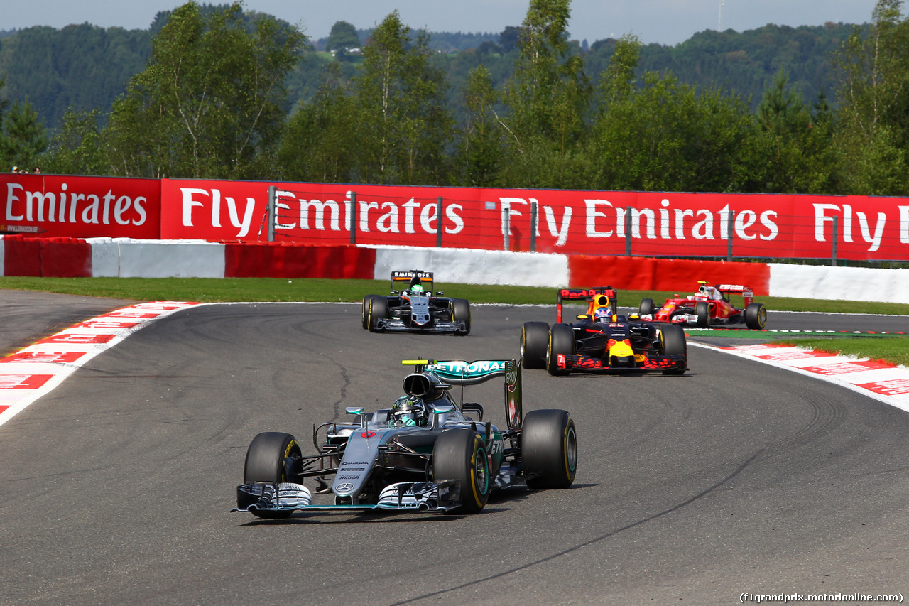 GP BELGIO, 28.08.2016 - Gara, Nico Rosberg (GER) Mercedes AMG F1 W07 Hybrid