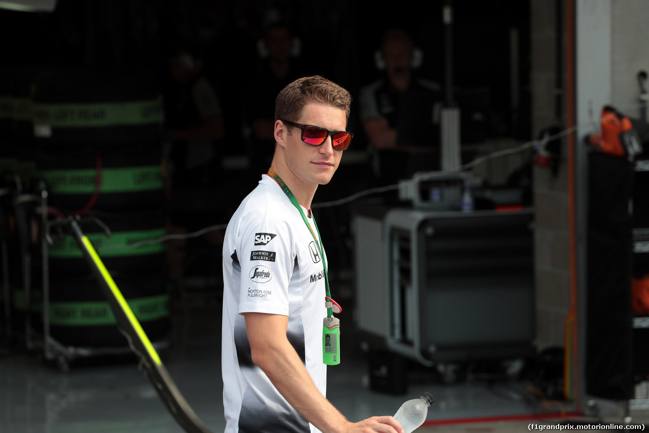 GP BELGIO, 28.08.2016 - Gara, Stoffel Vandoorne (BEL) McLaren Test e Reserve Driver