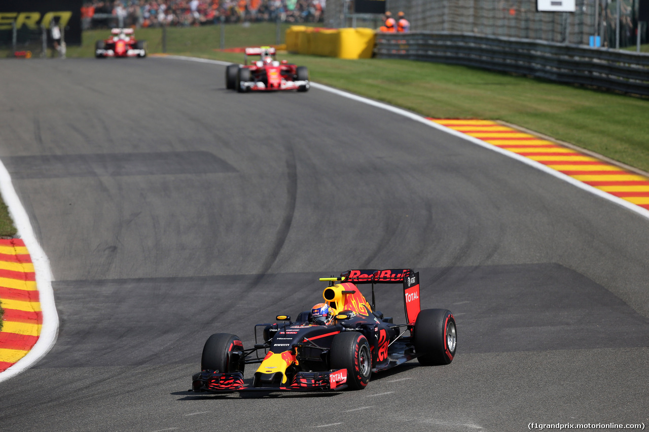 GP BELGIO, 28.08.2016 - Gara, Max Verstappen (NED) Red Bull Racing RB12