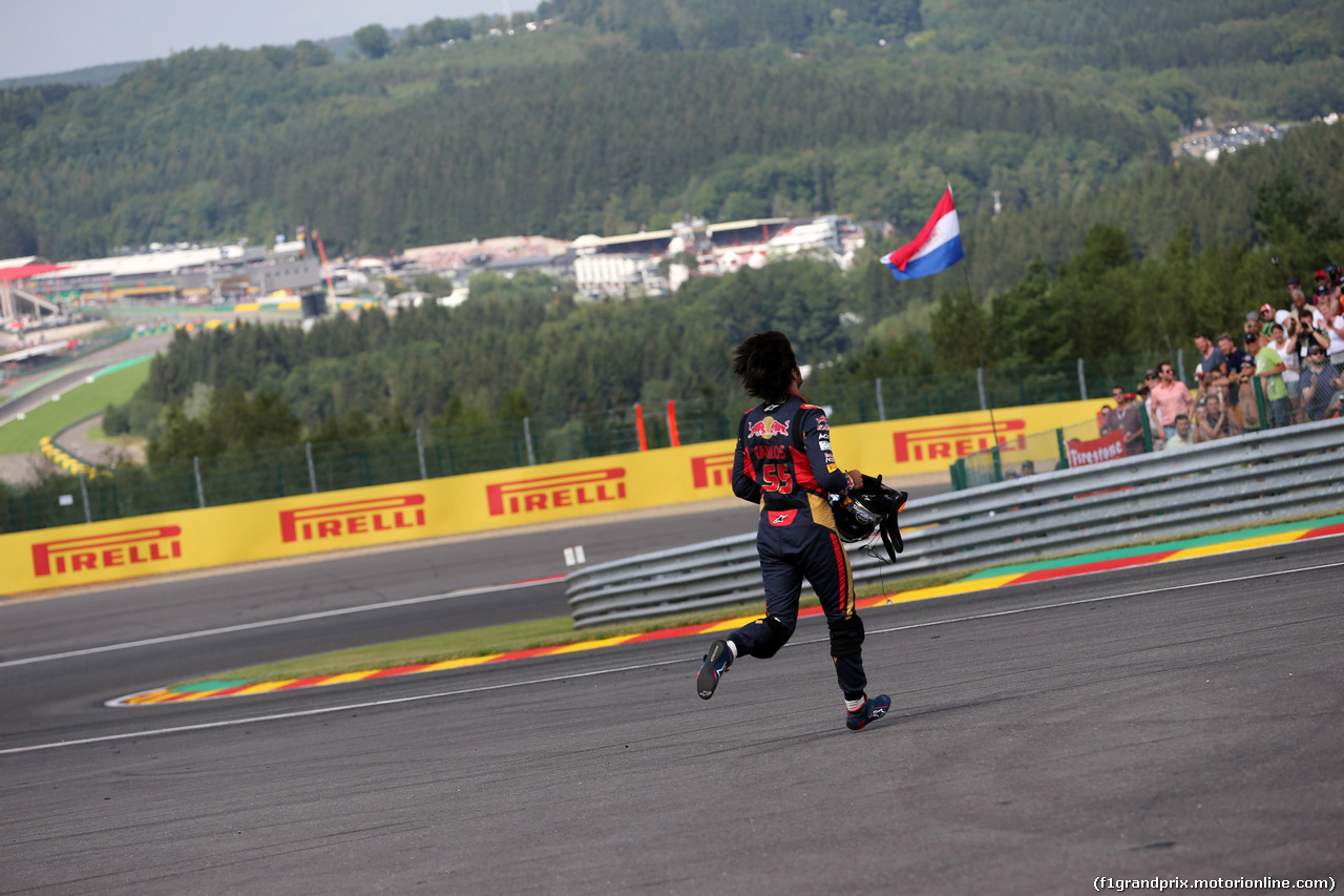 GP BELGIO, 28.08.2016 - Gara, Carlos Sainz Jr (ESP) Scuderia Toro Rosso STR11 retires from the race