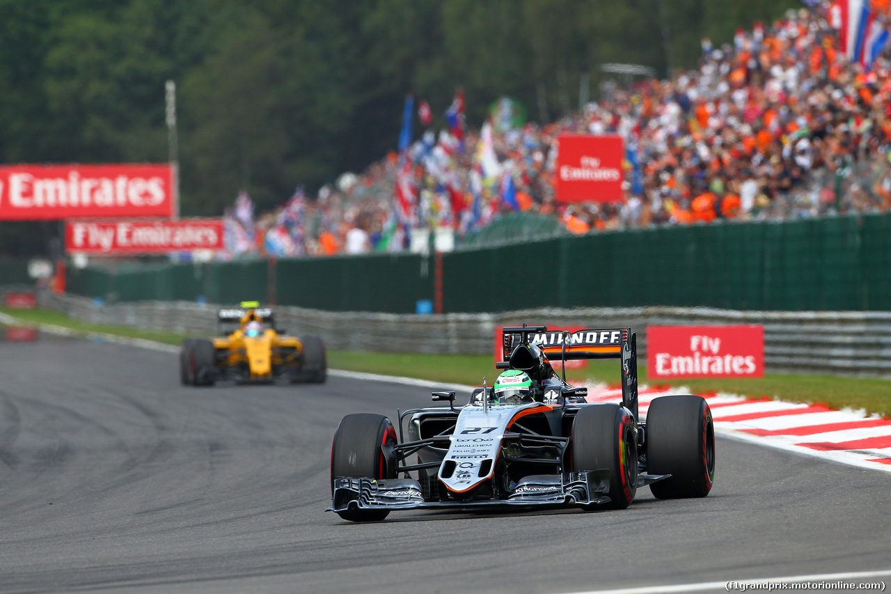 GP BELGIO, 28.08.2016 - Gara, Nico Hulkenberg (GER) Sahara Force India F1 VJM09