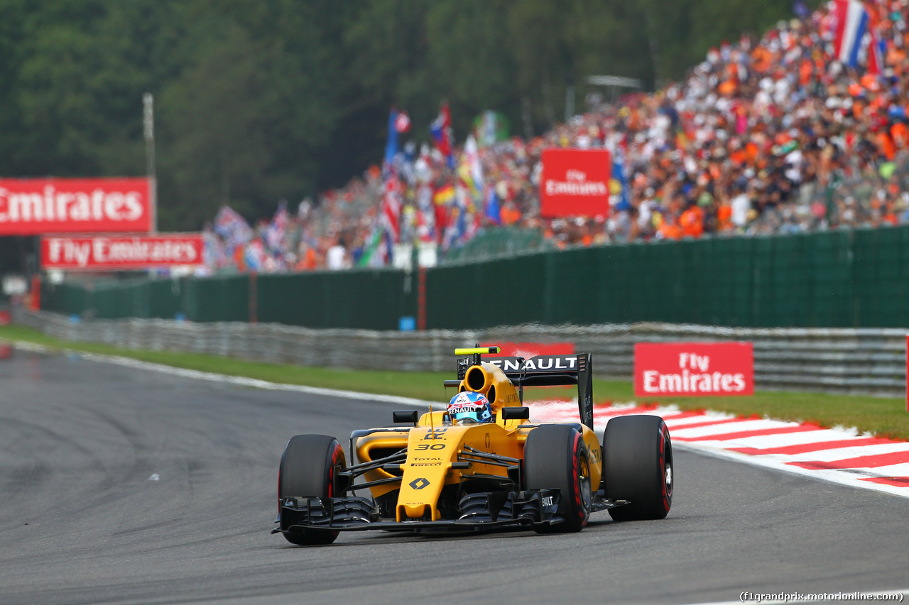 GP BELGIO, 28.08.2016 - Gara, Jolyon Palmer (GBR) Renault Sport F1 Team RS16