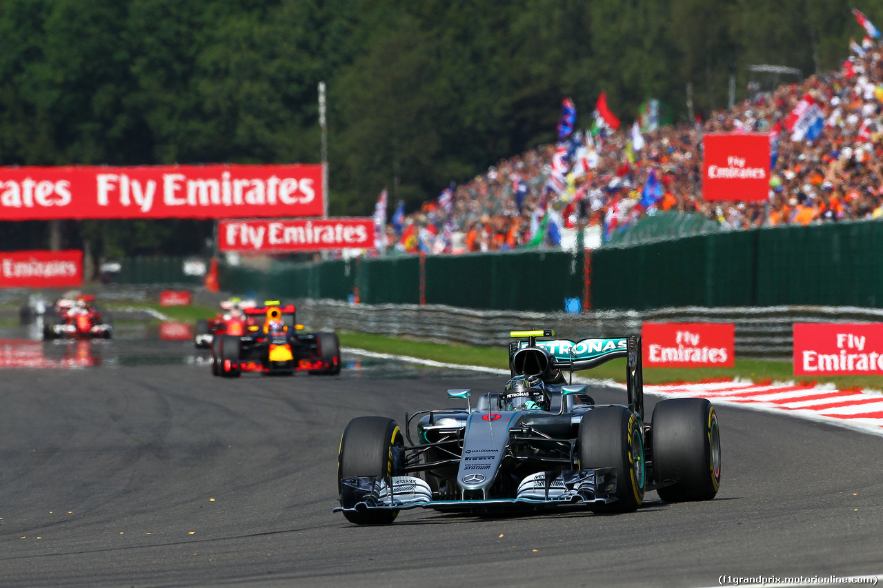 GP BELGIO, 28.08.2016 - Gara, Nico Rosberg (GER) Mercedes AMG F1 W07 Hybrid