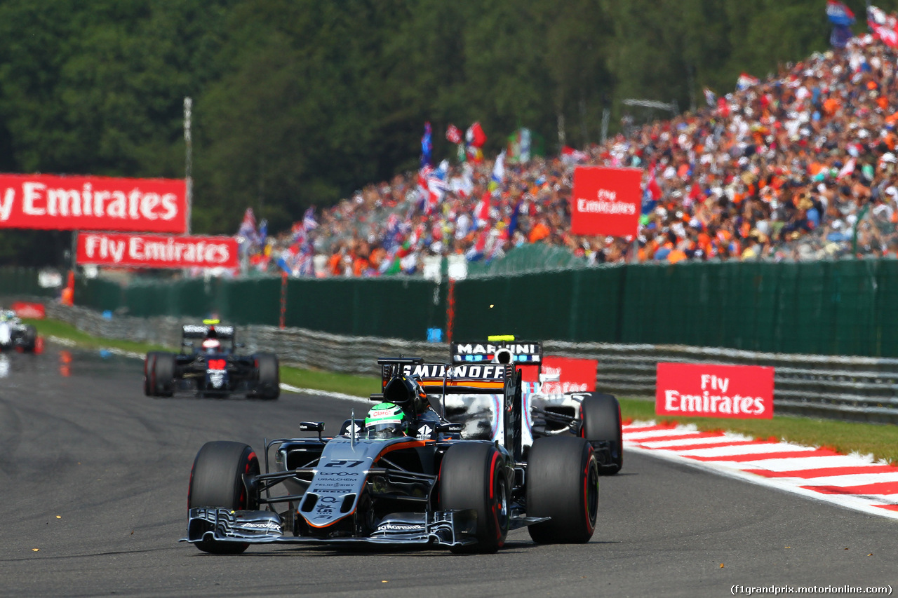 GP BELGIO, 28.08.2016 - Gara, Nico Hulkenberg (GER) Sahara Force India F1 VJM09