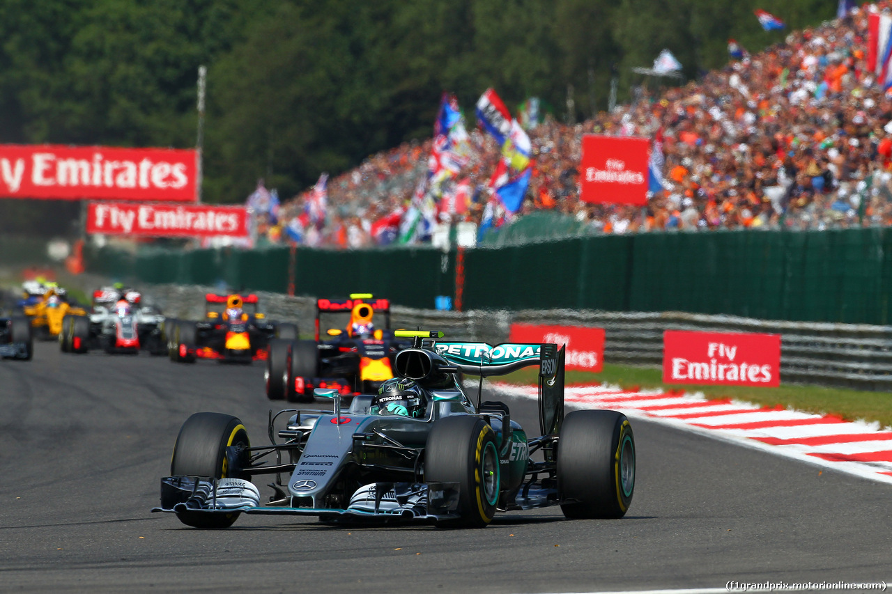 GP BELGIO, 28.08.2016 - Gara, Nico Rosberg (GER) Mercedes AMG F1 W07 Hybrid