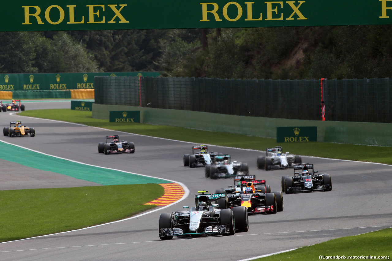 GP BELGIO, 28.08.2016 - Gara, Nico Rosberg (GER) Mercedes AMG F1 W07 Hybrid