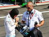 GP BELGIO, Nico Rosberg (GER) Mercedes AMG F1 with Daniel Schloesser (GER) Mercedes AMG F1 Physio in the pits as the race is stopped.
28.08.2016. Gara