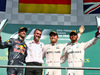 GP BELGIO, The podium (L to R): Daniel Ricciardo (AUS) Red Bull Racing, second; Nico Rosberg (GER) Mercedes AMG F1, vincitore; Lewis Hamilton (GBR) Mercedes AMG F1, third.
28.08.2016. Gara