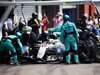 GP BELGIO, Lewis Hamilton (GBR) Mercedes AMG F1 W07 Hybrid makes a pit stop.
28.08.2016.