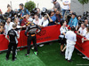 GP BELGIO, (L to R): Nico Rosberg (GER) Mercedes AMG F1 e Fernando Alonso (ESP) McLaren with the media.
28.08.2016. Gara