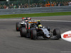 GP BELGIO, 28.08.2016 - Gara, Sergio Perez (MEX) Sahara Force India F1 VJM09 davanti a Romain Grosjean (FRA) Haas F1 Team VF-16