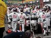 GP BELGIO, 28.08.2016 - Gara, Esteban Gutierrez (MEX) Haas F1 Team VF-16 in the pits as the race is stopped