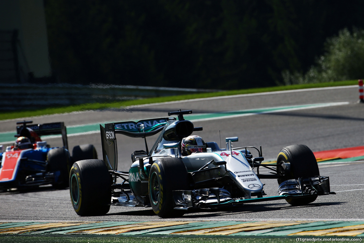 GP BELGIO, Lewis Hamilton (GBR) Mercedes AMG F1 W07 Hybrid.
27.08.2016. Prove Libere 3