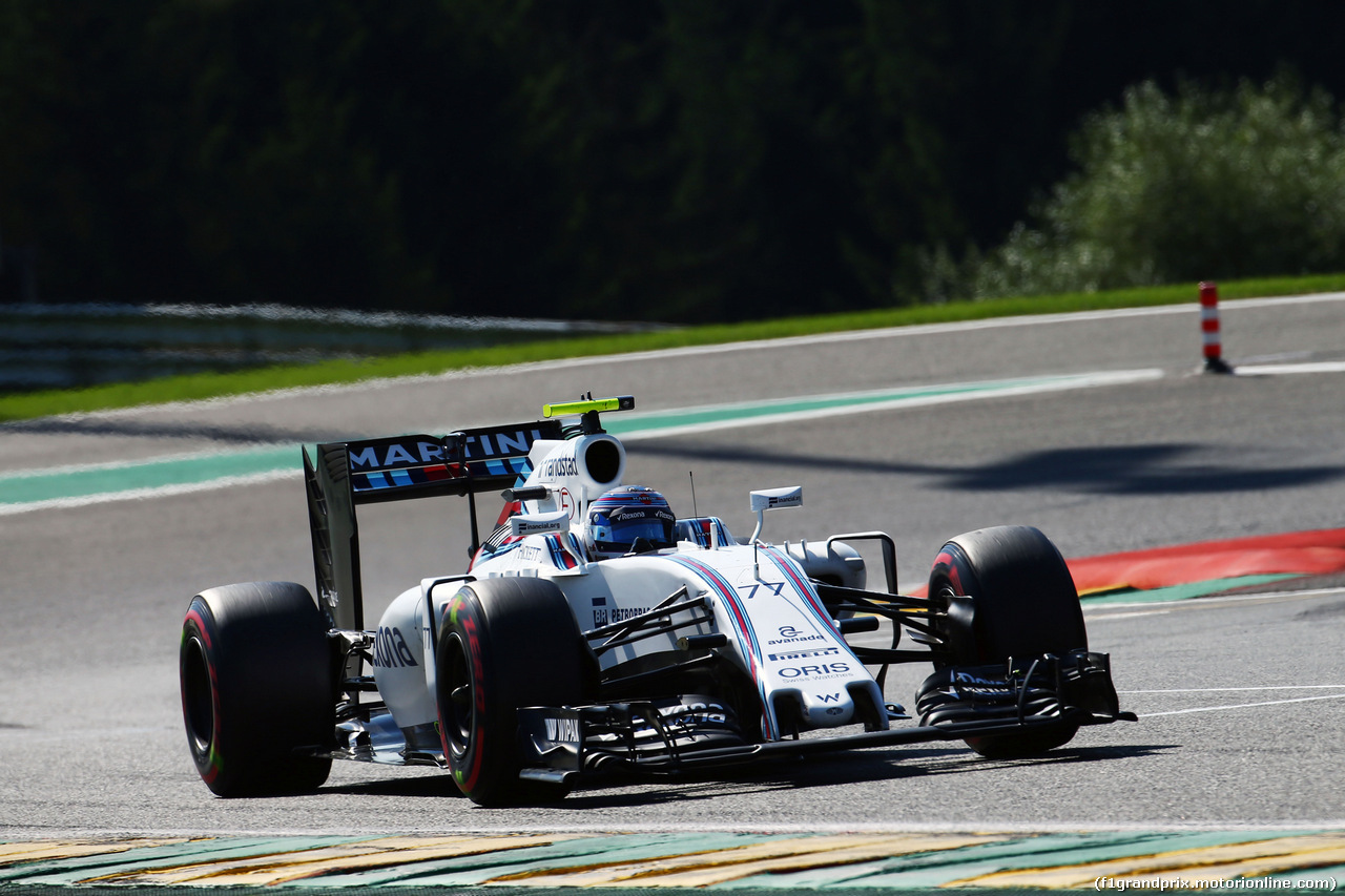 GP BELGIO, Valtteri Bottas (FIN) Williams FW38.
27.08.2016. Prove Libere 3