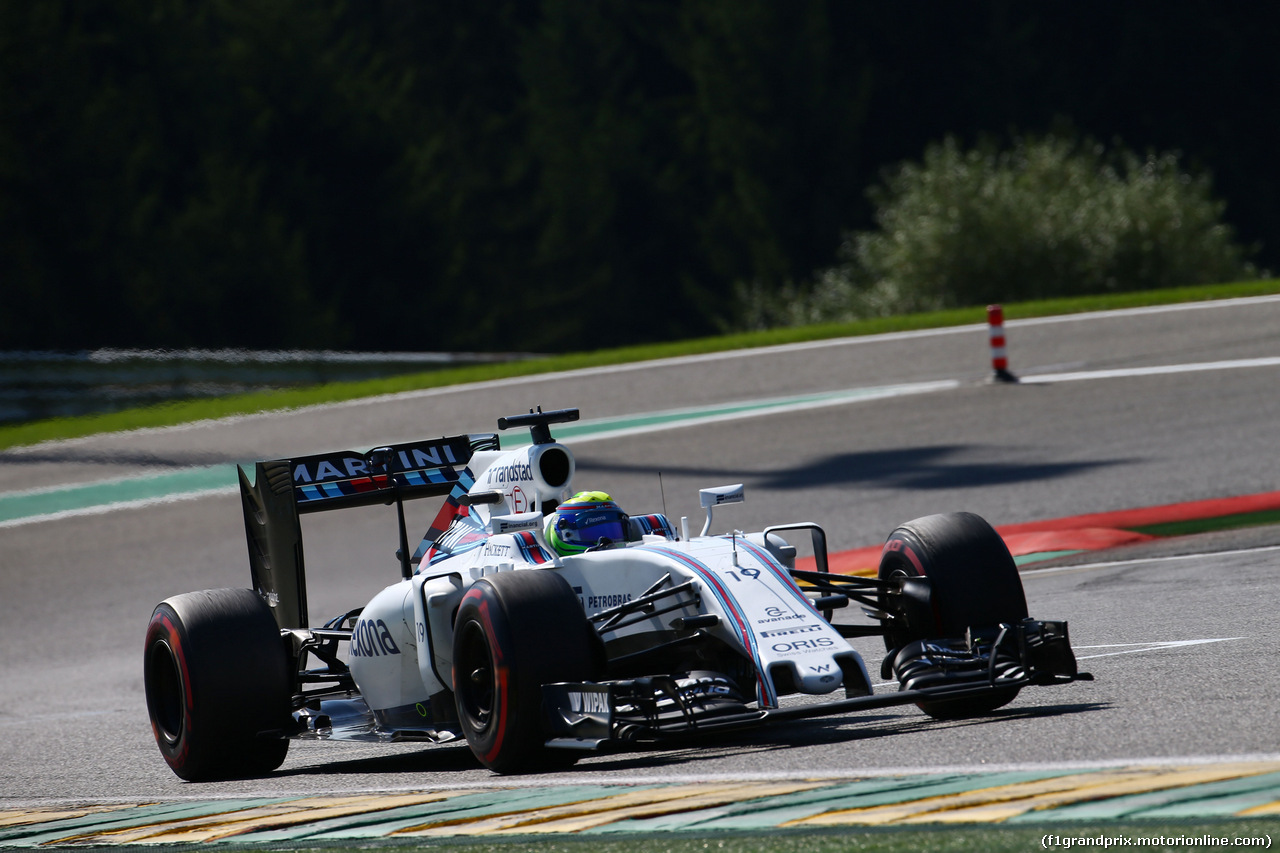 GP BELGIO, Felipe Massa (BRA) Williams FW38.
27.08.2016. Prove Libere 3