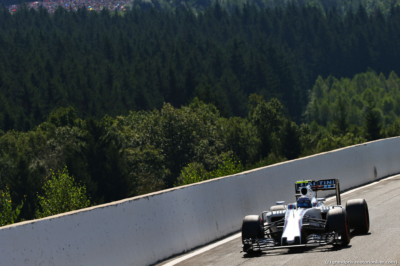 GP BELGIO, Valtteri Bottas (FIN) Williams FW38.
27.08.2016. Prove Libere 3