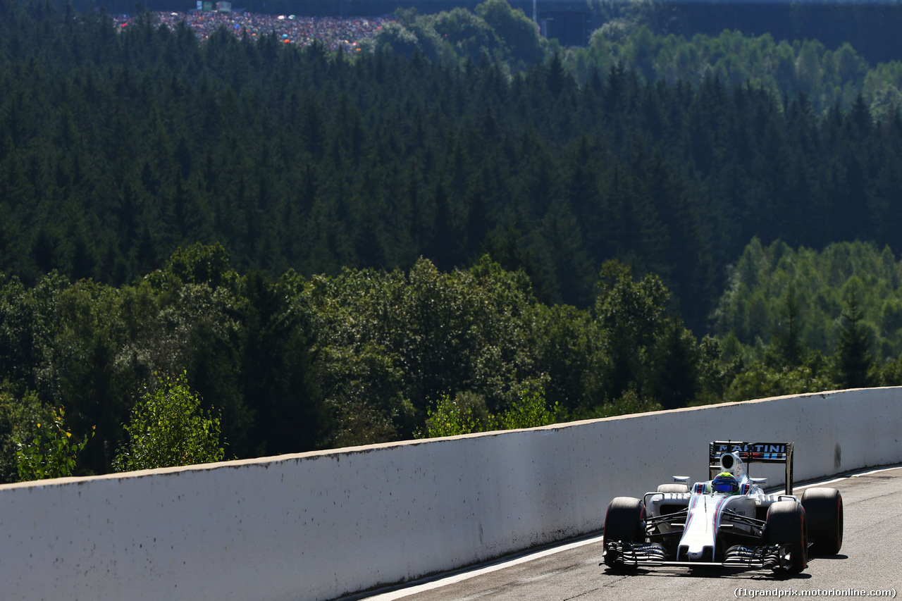 GP BELGIO, Felipe Massa (BRA) Williams FW38.
27.08.2016. Prove Libere 3