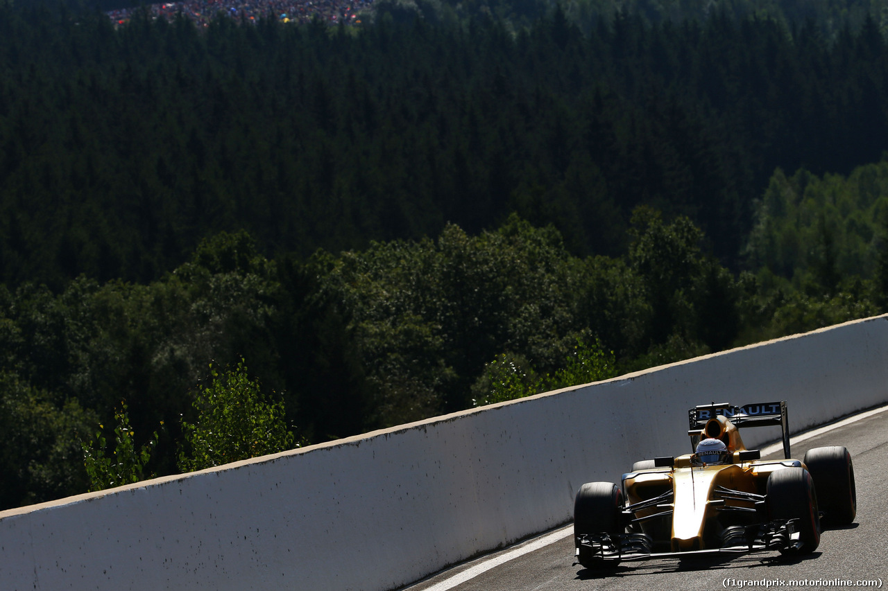 GP BELGIO, Kevin Magnussen (DEN) Renault Sport F1 Team RS16.
27.08.2016. Prove Libere 3