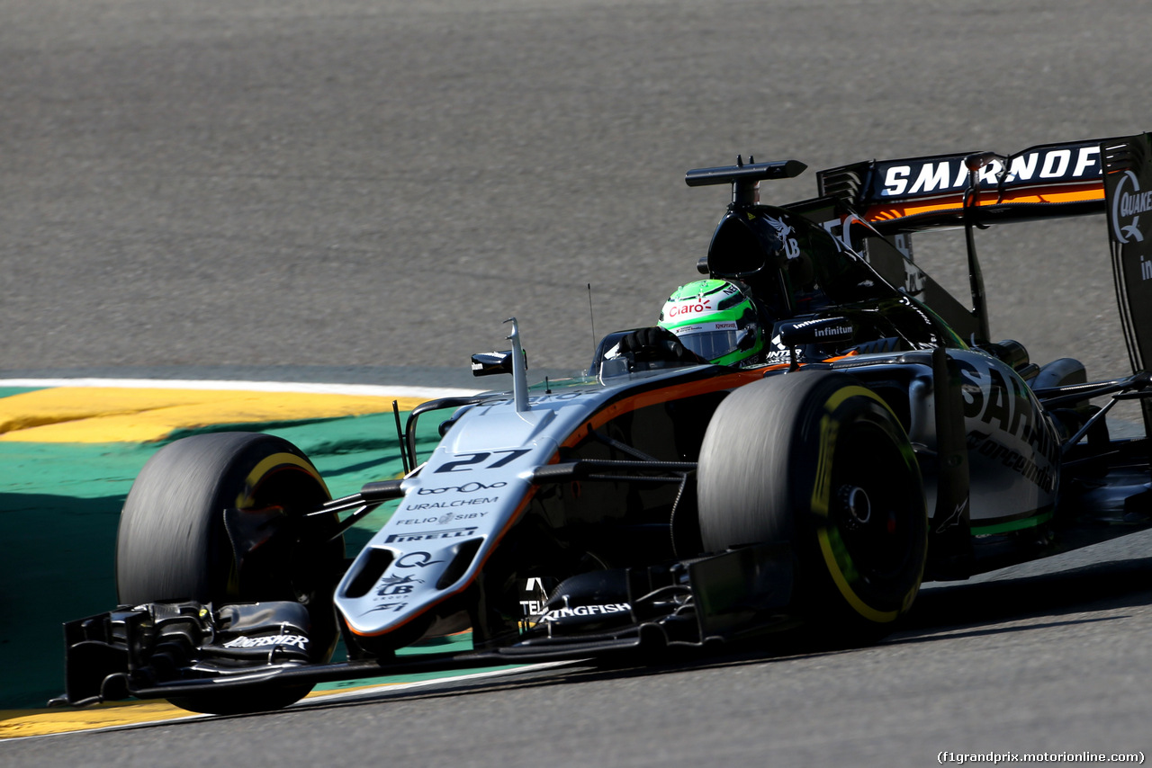 GP BELGIO, Nico Hulkenberg (GER), Sahara Force India 
27.08.2016. Prove Libere 3