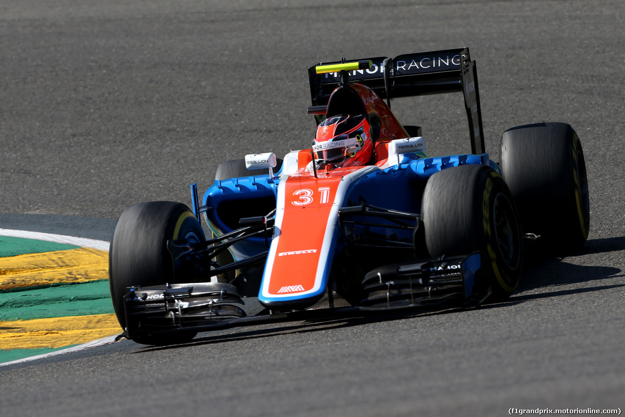 GP BELGIO, Esteban Ocon (FRA), Manor Racing 
27.08.2016. Prove Libere 3