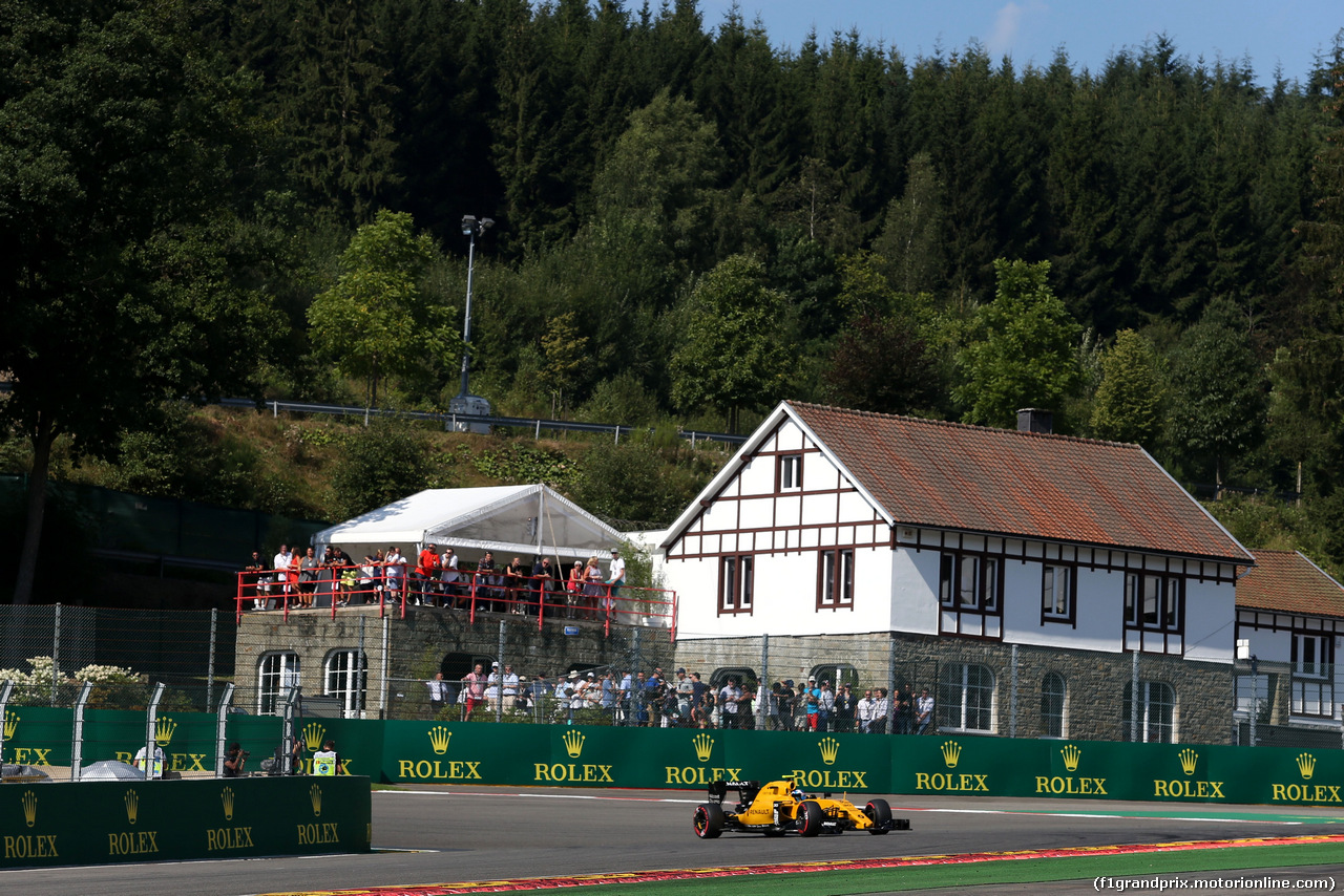 GP BELGIO, Jolyon Palmer (GBR), Renault Sport F1 Team 
27.08.2016.Prove Libere 3