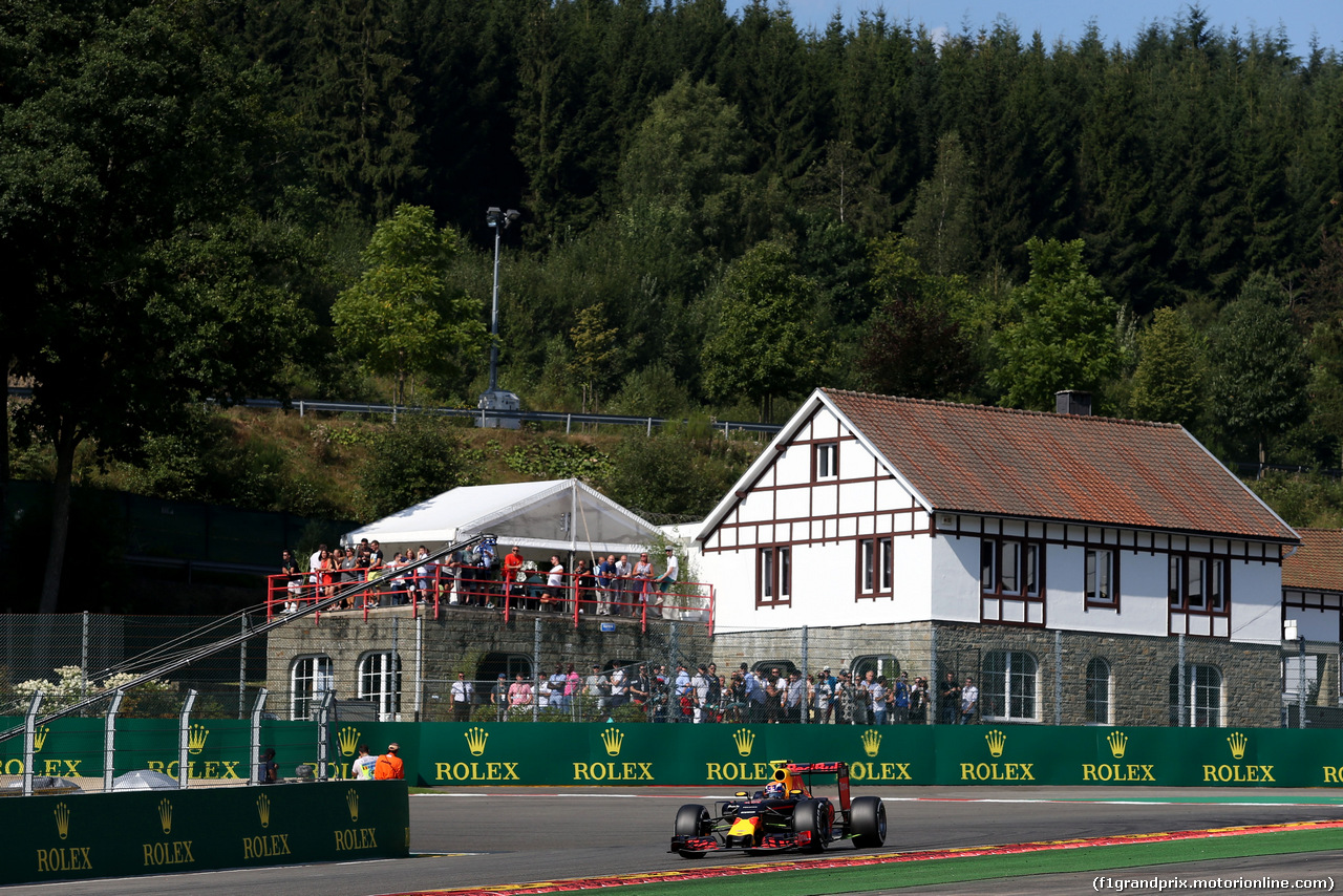 GP BELGIO, Max Verstappen (NL), Red Bull Racing 
27.08.2016. Prove Libere 3