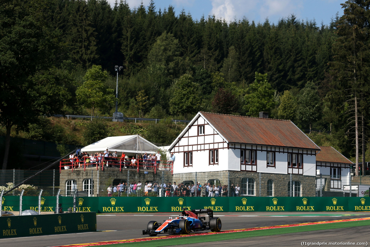 GP BELGIO, Pascal Wehrlein (GER), Manor Racing 
27.08.2016. Prove Libere 3