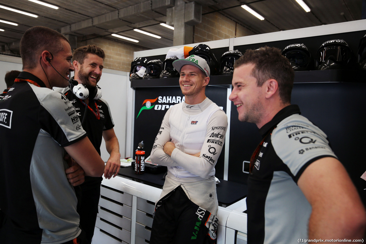 GP BELGIO, Nico Hulkenberg (GER) Sahara Force India F1.
27.08.2016. Prove Libere 3