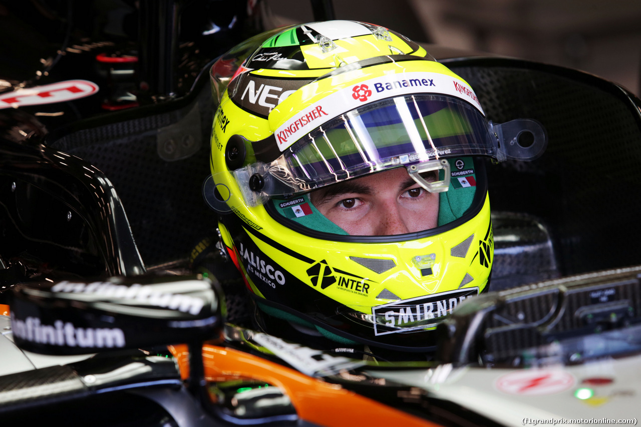 GP BELGIO, Sergio Perez (MEX) Sahara Force India F1 VJM09.
27.08.2016. Prove Libere 3