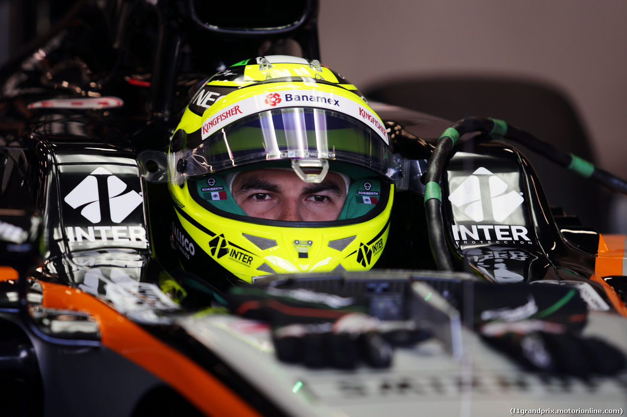 GP BELGIO, Sergio Perez (MEX) Sahara Force India F1 VJM09.
27.08.2016. Prove Libere 3