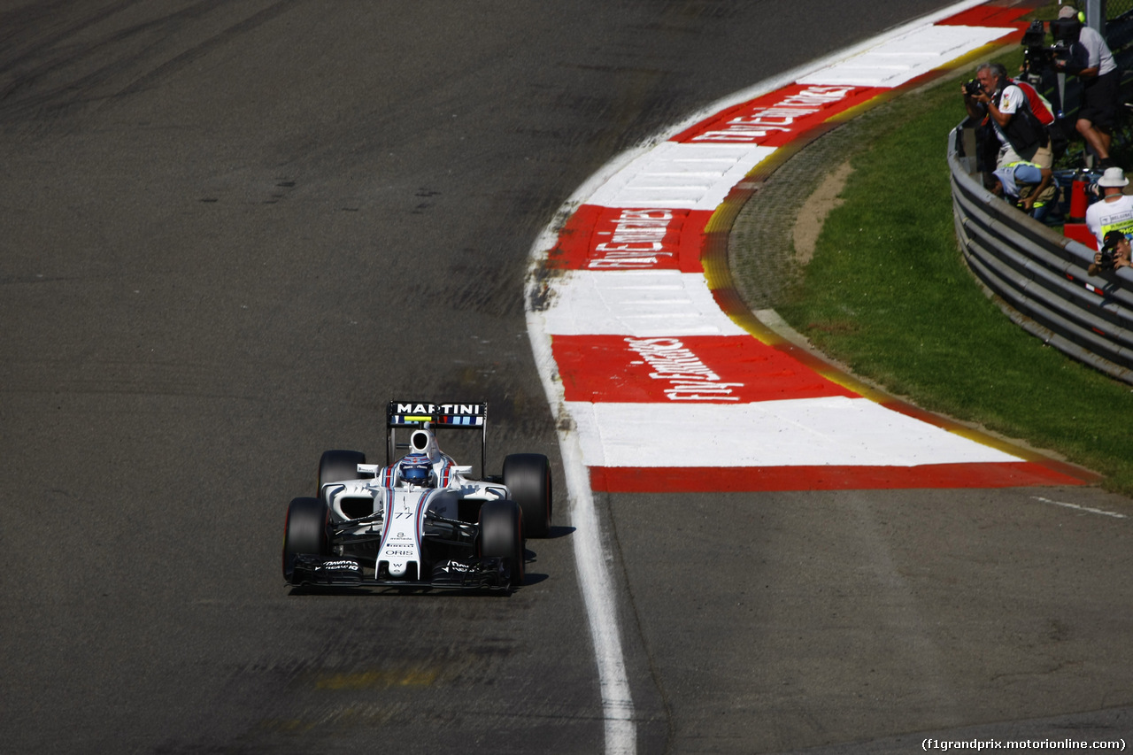 GP BELGIO, 27.08.2016 - Prove Libere 3, Valtteri Bottas (FIN) Williams FW38