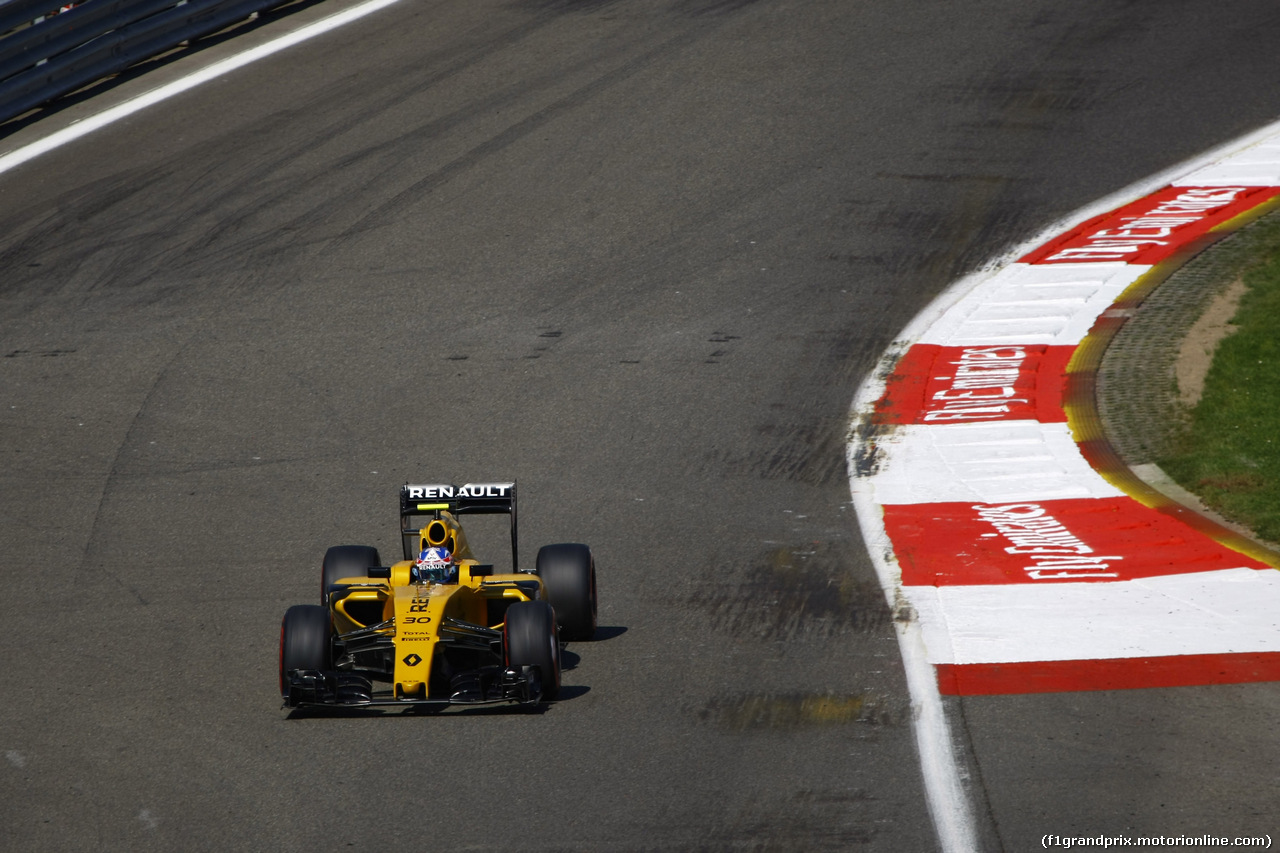 GP BELGIO, 27.08.2016 - Prove Libere 3, Jolyon Palmer (GBR) Renault Sport F1 Team RS16