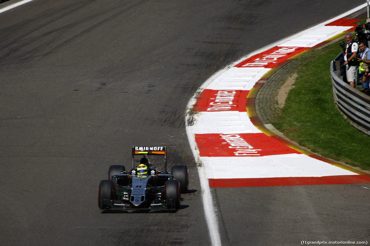 GP BELGIO, 27.08.2016 - Prove Libere 3, Sergio Perez (MEX) Sahara Force India F1 VJM09