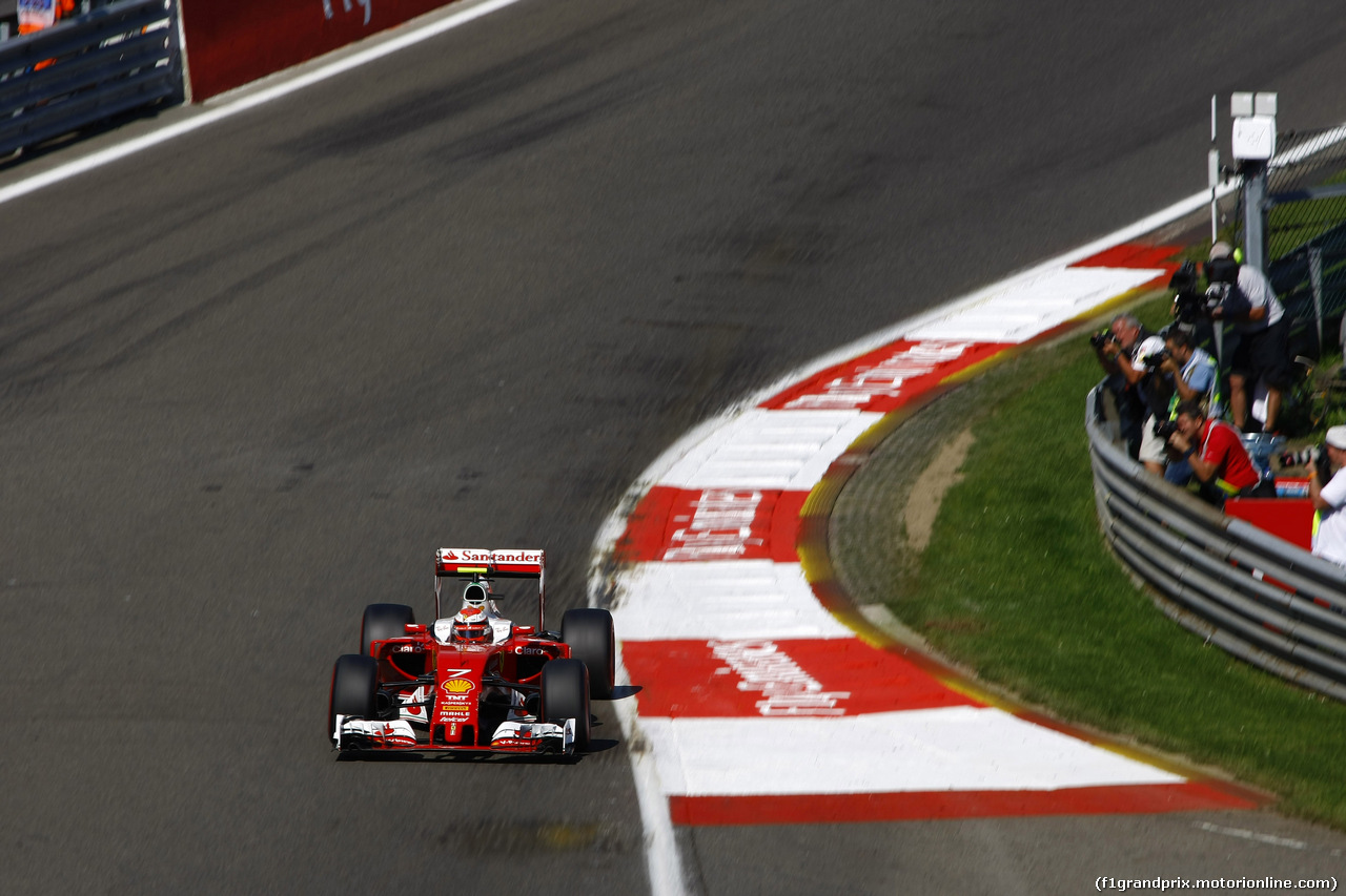 GP BELGIO, 27.08.2016 - Prove Libere 3, Kimi Raikkonen (FIN) Ferrari SF16-H